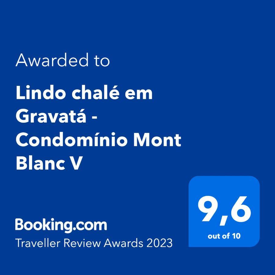 Lindo Chale Em Gravata - Condominio Mont Blanc V Exteriör bild
